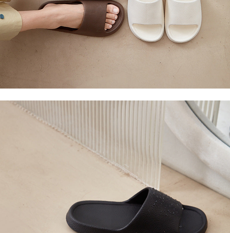 EVA Men Sandals Flip Flops Man Slippers Solid Color Non-slip Soft Sole Comfortable Shower Slippers Outdoor Couple Shoes Summer