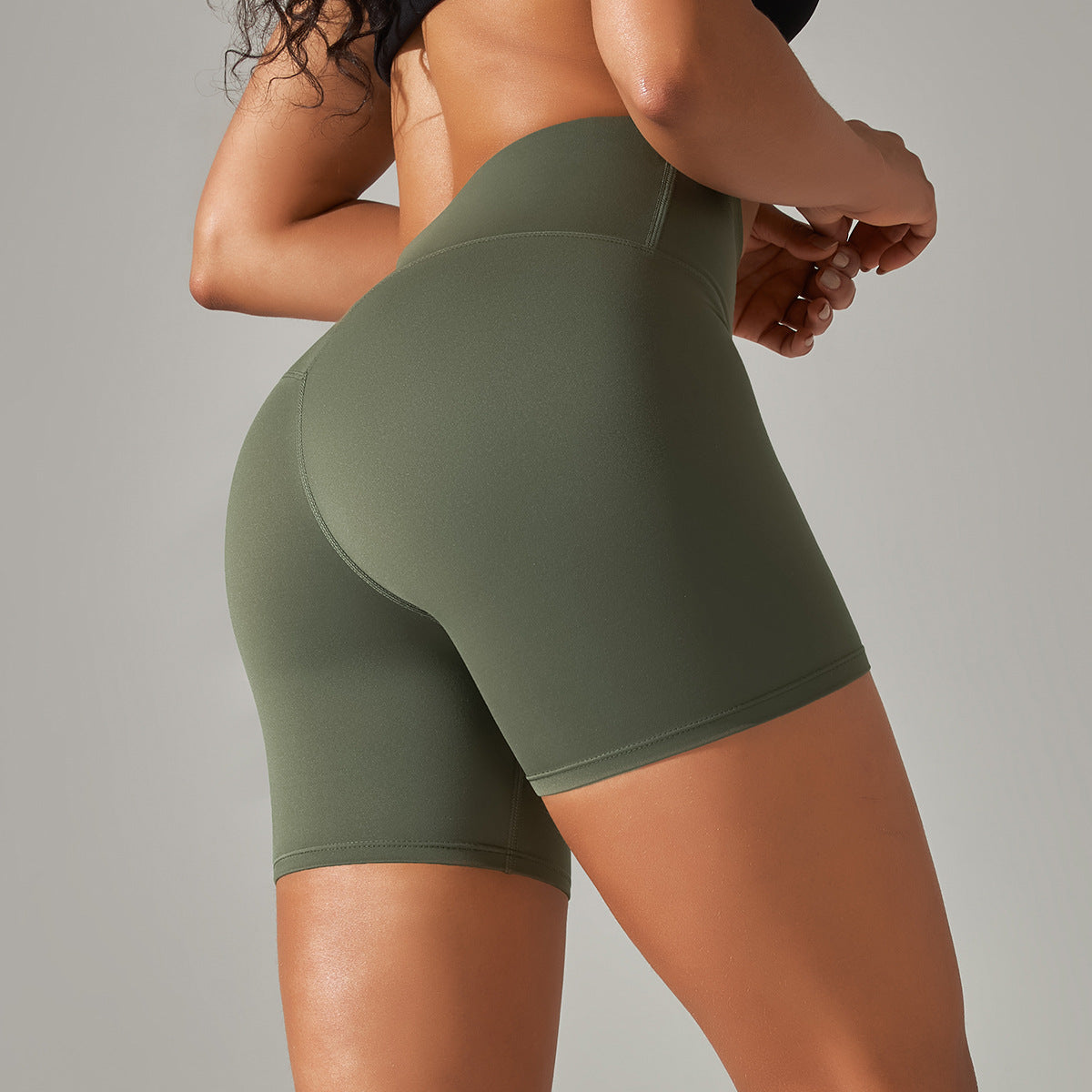 1PC Yoga Shorts Women Fitness Shorts Running Cycling Shorts Breathable Sports Leggings High Waist Summer Workout Gym Shorts