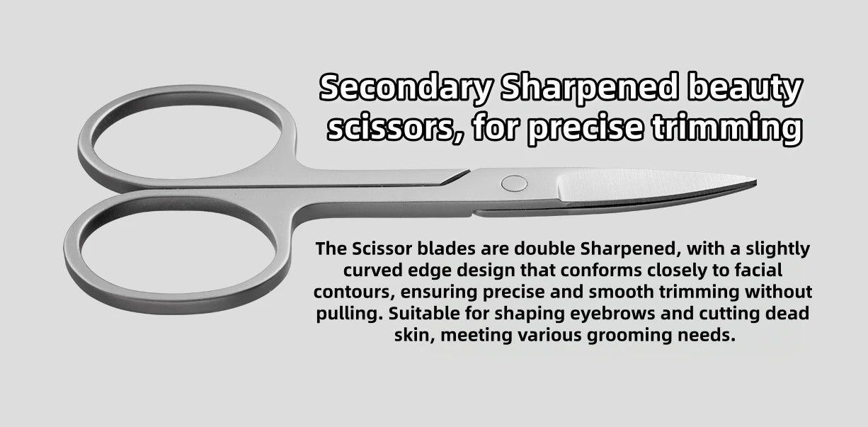 Mijia Nail Clipper Five-Piece Set White High-Quality Stainless Steel Magnetic Absorption Simple Five-Piece Set Portable