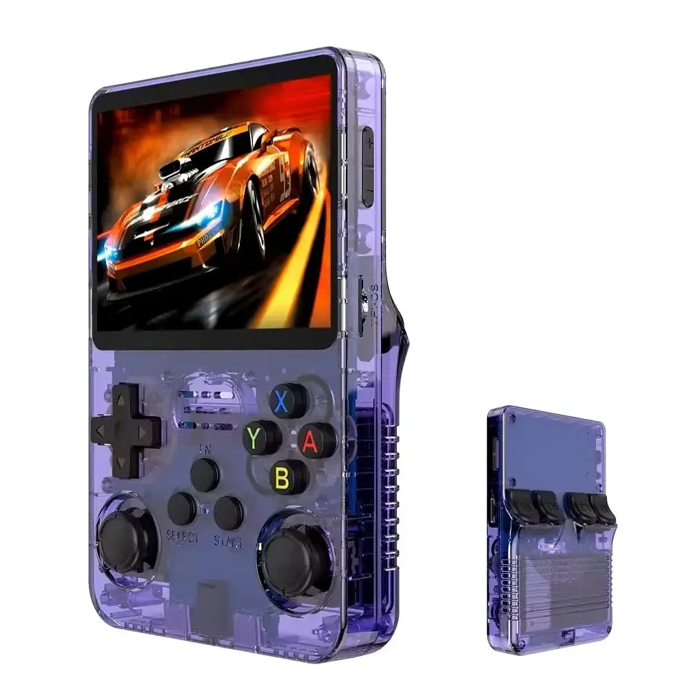 R36S Retro Handheld Game Console Liunx 3.5-inch IPS Screen Built in 64G 20000 Classical Games Portable Game Console Holiday Gift