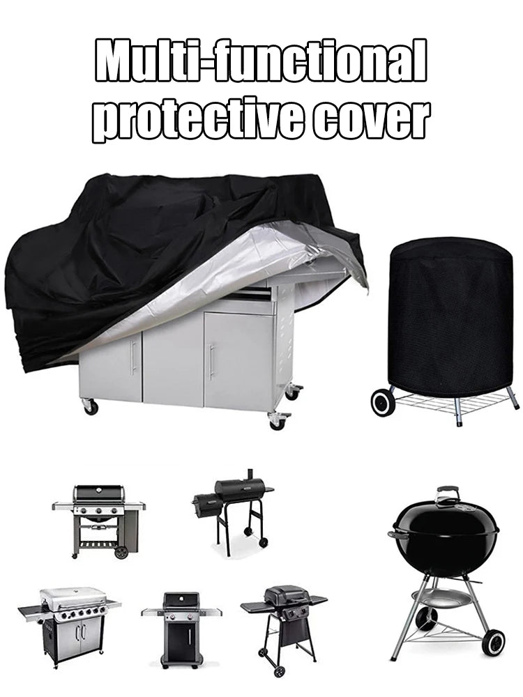 Bbq Barbecue Grill Cover Waterproof Cover Multi-Functional Dust And Waterproof Protective Cover For Barbecue Grills