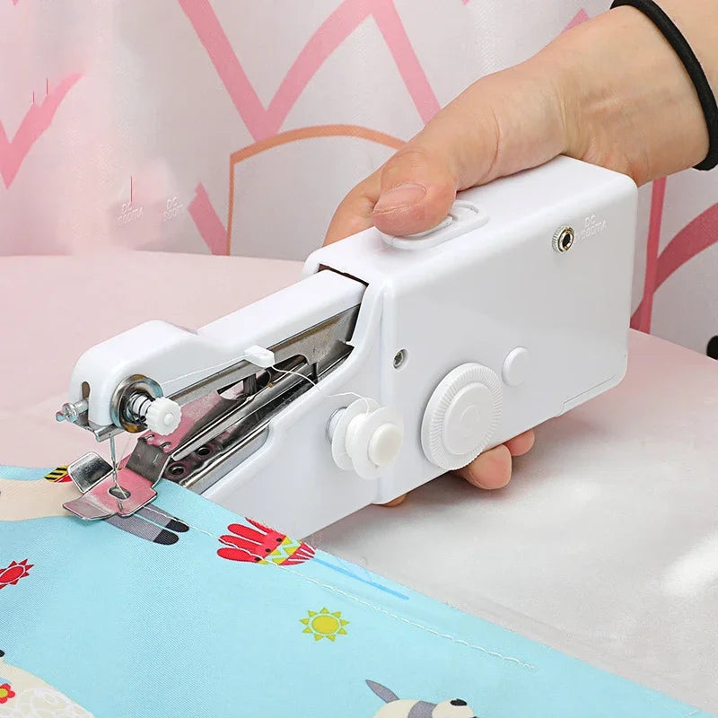 Portable Manual Sewing Machine Handheld Rope-free Electric Quick Build DIY Apparel Supplies Arts Crafts Home Garden Embroidery - Shoppiline