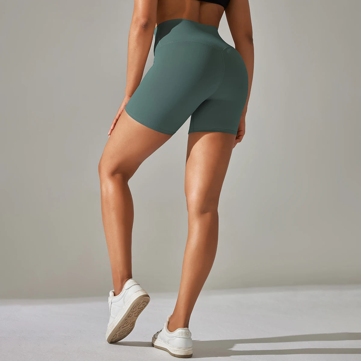 1PC Yoga Shorts Women Fitness Shorts Running Cycling Shorts Breathable Sports Leggings High Waist Summer Workout Gym Shorts