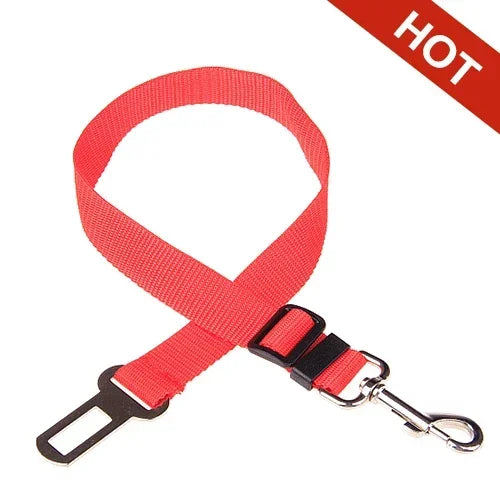 Adjustable Pet Dog Car Seat Belt Leash Heavy Duty Durable Nylon Pet Safety Harness Universal for Vehicle  Heavy Duty Sturdy