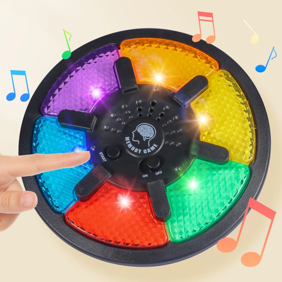 Memory Game Machine Handheld Electronic Memory Game with Light and Sound Puzzle Creative Interactive Game Toy Memory Training