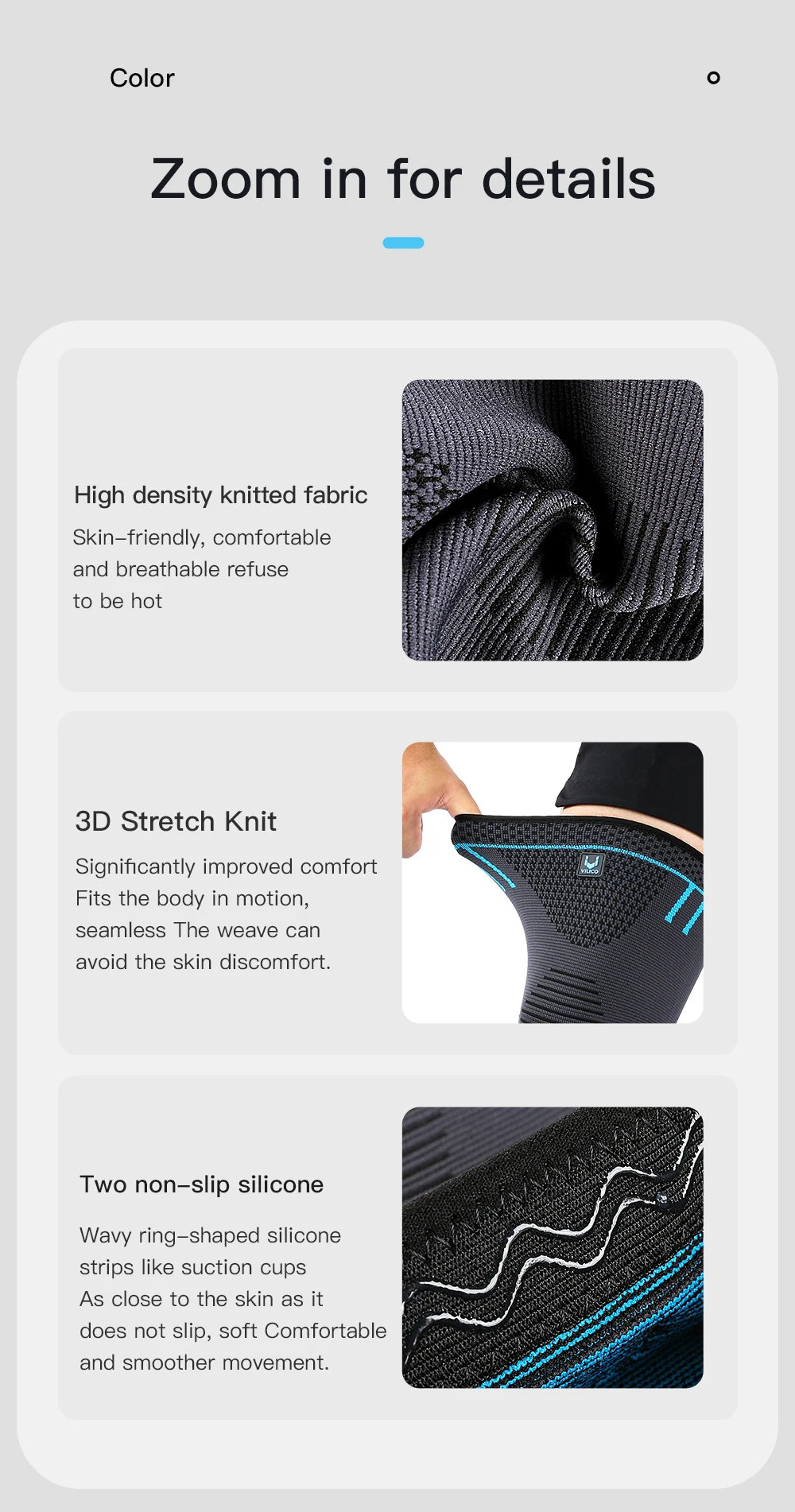 1 Pc Elastic Breathable Compression Knee Support Sleeve for Basketball Running Cycling