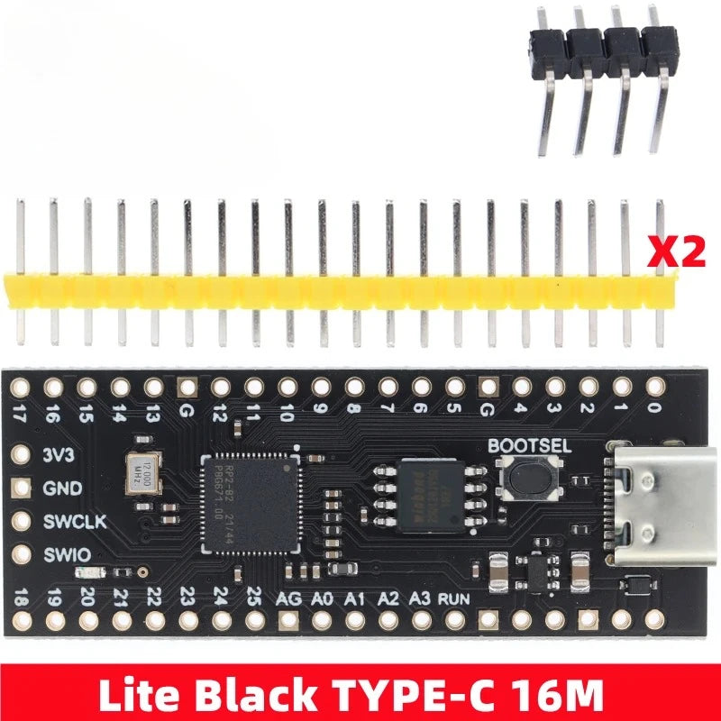1PCS Carte officielle Raspberry Pi Pico Processeur double cœur RP2040 Cortex-M0+ Micro-ordinateur ARM basse consommation 264 Ko