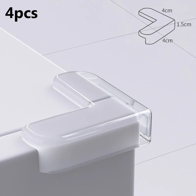 10PCS Transparent Anti Collision Angle PVC Pad Child Safety Corner Guard Baby Collision Proof Protector Table Corner