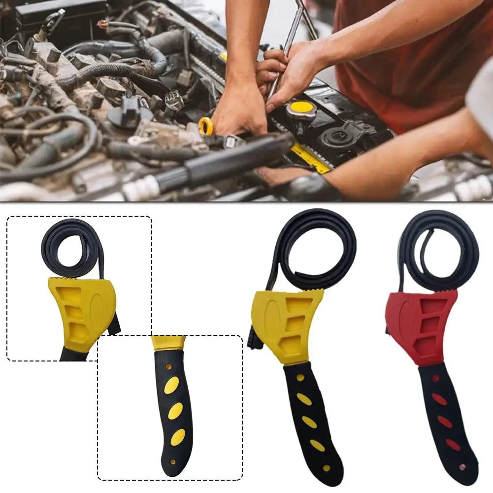 6-inch Multi-function Belt Wrench Plastic Adjustable Bottle Opener Auto Repair Filter Multi-function Hardware Tool