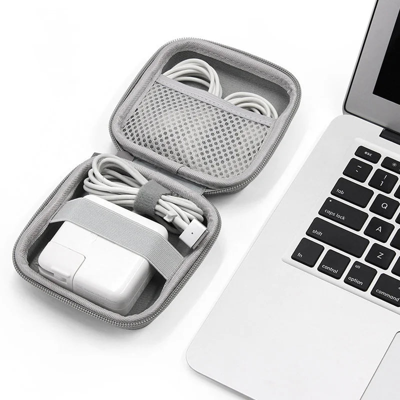 Tragbare Kopfhörer-Aufbewahrungstasche, Datenkabel-Organizer-Tasche, multifunktionale digitale Gadgets-Hülle für Ladegerät, U-Disk, Schutzhülle