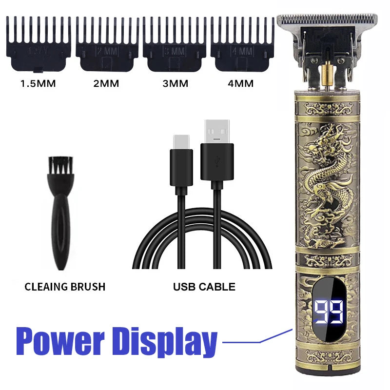 T9 Professional Hair Clipper/Accessories for Men | USB Fast Charging | Beard/Body/Hair Trimmer | Precision Electric Shaver