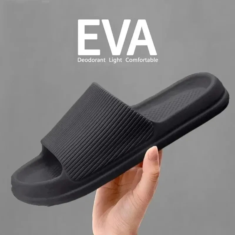 Non-Slip EVA Soft Sole Massage Shower Shoes for Men and Women, Couples, Waterproof, Home, Leisure, Bathroom Slippers, Fashion