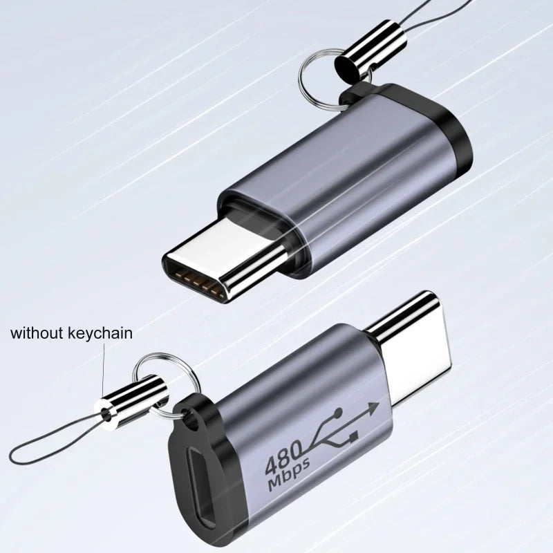 VIKEFON Type C Female to Micro USB/Type Female to Mini USB/Micro USB Female to Type C/Micro USB Female to Mini USB Plug Adapter