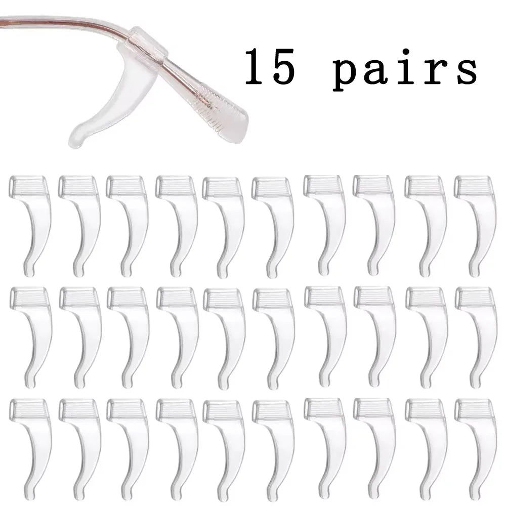 10/20/30/100pcs Anti-slip Silicone Ear Grip Glasses Eyeglasses Leg Ear Hook Stopper Bracket Fastener Accessories Temple Tip