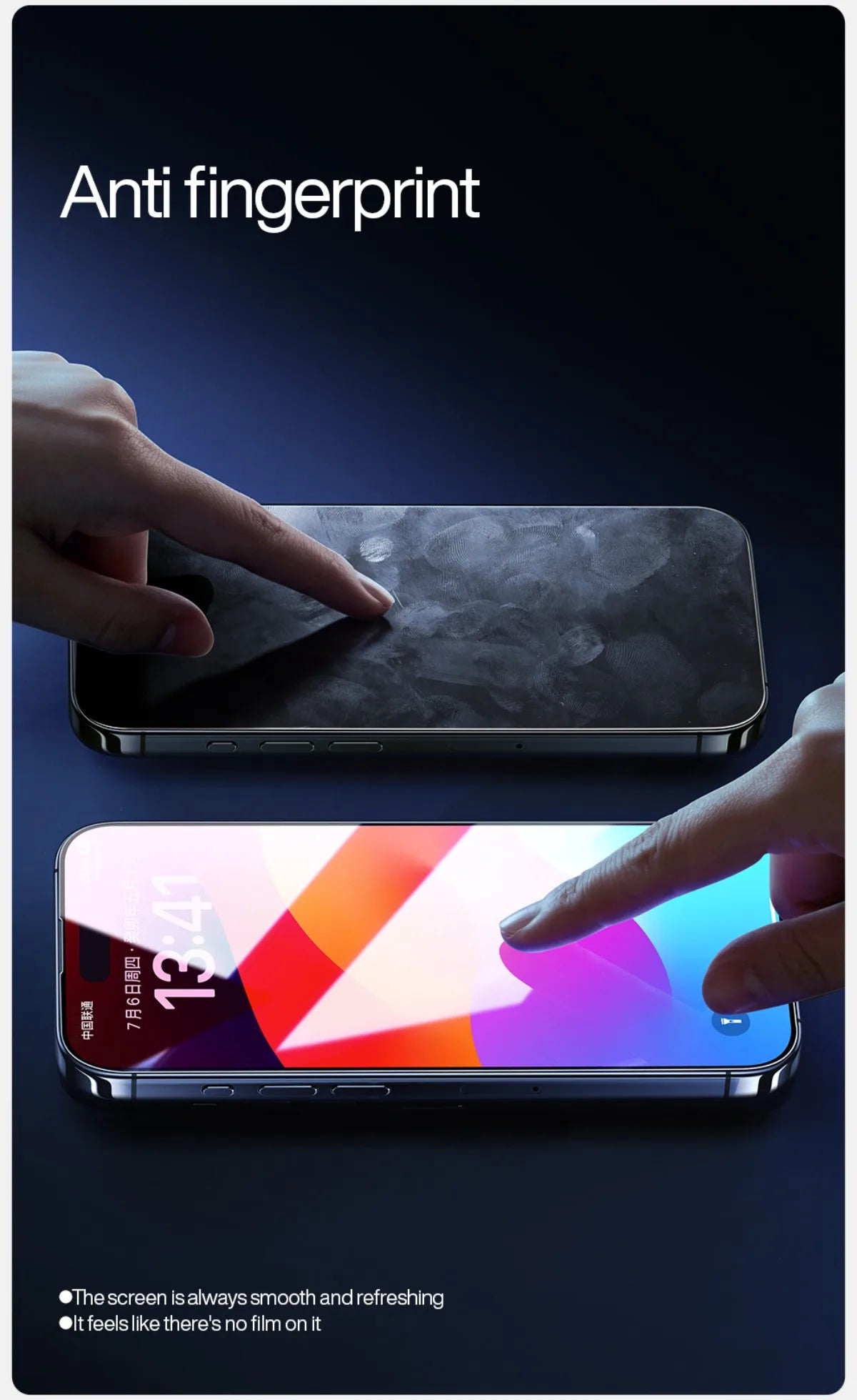 SmartDevil Full Cover Tempered Glass for iPhone 17 17Pro Max 16ProMax 16Pro Screen Protector for iPhone 15Pro HD Anti-blue Light - Shoppiline
