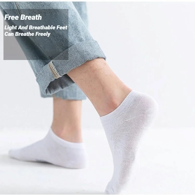 Solid Color Ankle Boat Socks Low Cut Short Style Comfortable Fashionable For Men Women Spring Summer Round Neck Casual