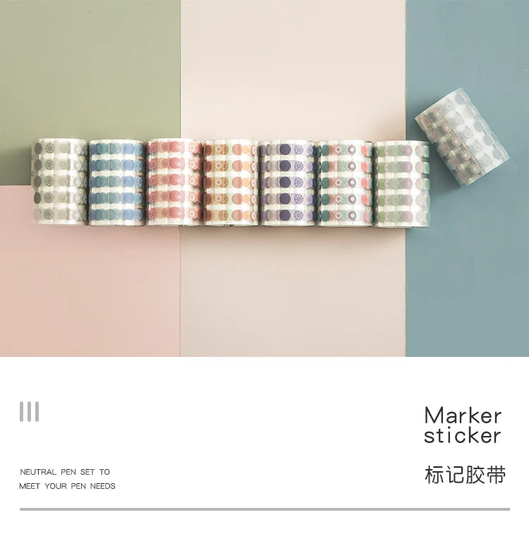 60mm*3m Dot Washi Tape for Diary Scrapbooking DIY Deco Junk Journal Creative Stationery School Supplies Masking Tapes
