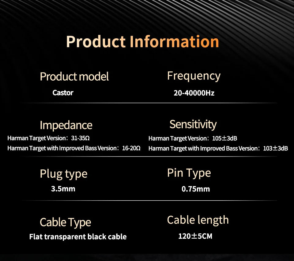 KZ Castor 2DD Dynamic in Ear HiFi Earphone High-end Tunable Game Sport Headsets Monitor Headphone Earbuds EDX PRO ZSNPRO ZVX