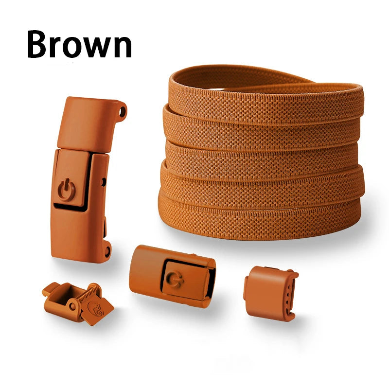 Press Lock Shoelaces without ties Elastic Laces Sneakers Tennis No Tie Shoe laces Shoes Accessories 1Pair/2Pair