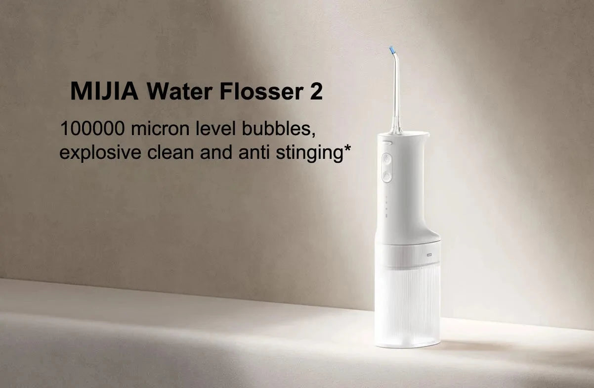 XIAOMI MIJIA MEO705 Portable Oral Irrigator Dental Teeth Whitening Flosser Bucal Tooth Cleaner Waterpulse Water Thread for Teeth