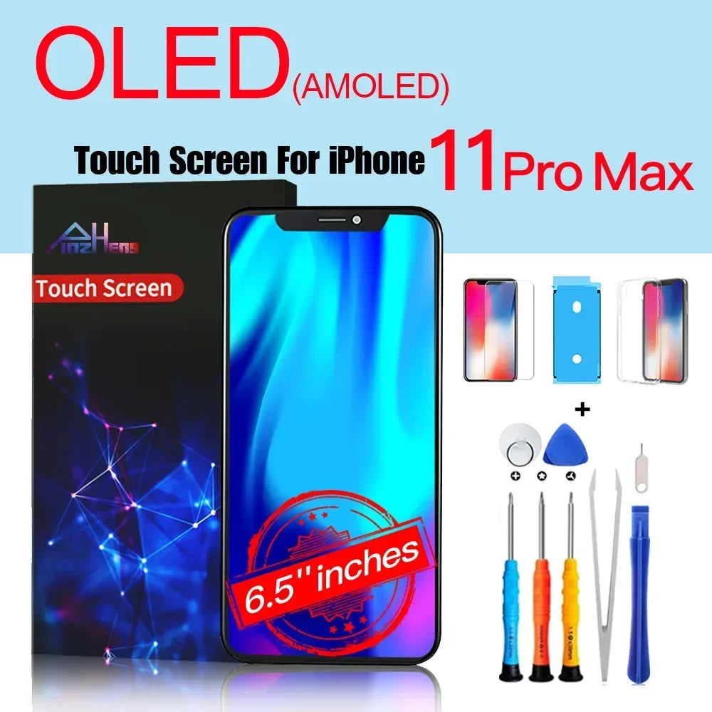 PINZHENG High Quality Display INCELL LCD OLED OEM AMOLED For iPhone XS MAX X XR 11 12 13 MINI PRO PROMAX Screen Replacement - Shoppiline