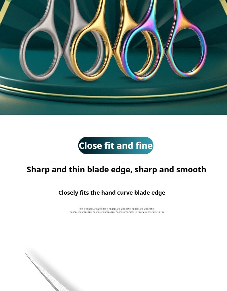1pcs Stainless Steel Cuticle Scissors Dead Skin Remover Russian  Curved Tip Nail Scissors Manicure Tool