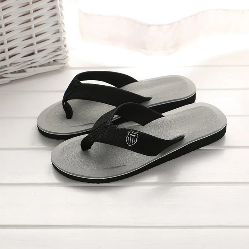 Flip-Flops For Men 2024 Summer Anti-Skid Breathable Home Outdoor Comfortable Slippers Daily Casual Men Flip-Flops Beach Slippers