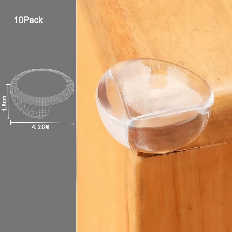 4Pcs/10PCS Children Baby Safety Silicone Protector Table Corner Edge Protection Cover Children Anticollision Edge Guards