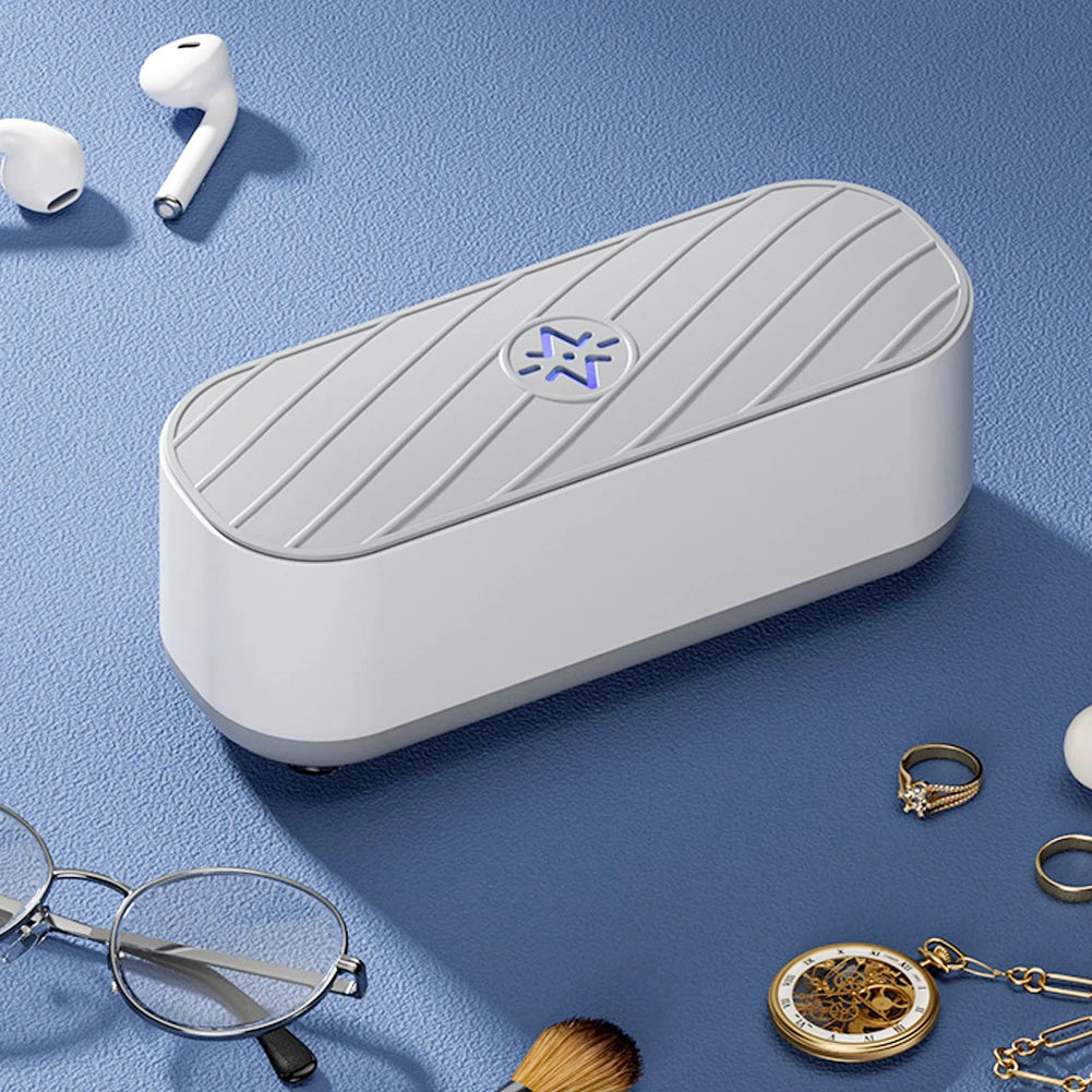 Ultrasonic Cleaning Machine USB Rechargeable Mode or Battery Mode High Frequency Vibration Wash Cleaner Jewelry Glasses  Cleaner