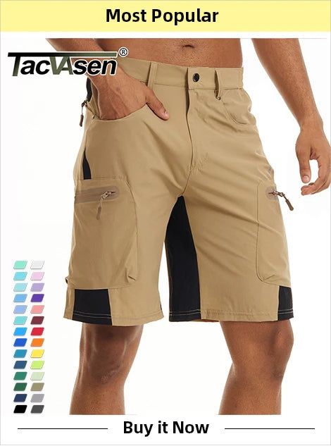 TACVASEN Men's Short Sleeve T-Shirts With Zipper Pockets Mens Summer Solid T Shirts Safari Tee Shirts Hiking Work Clothing - Shoppiline