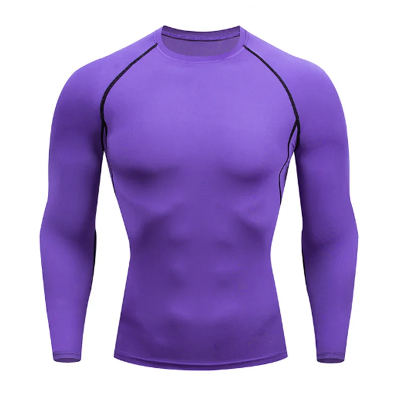 2025 Compressed T-shirt Men's sportswear Running T-shirt Elastic Quick-drying Exercise T-shirt for men exercising in the gym