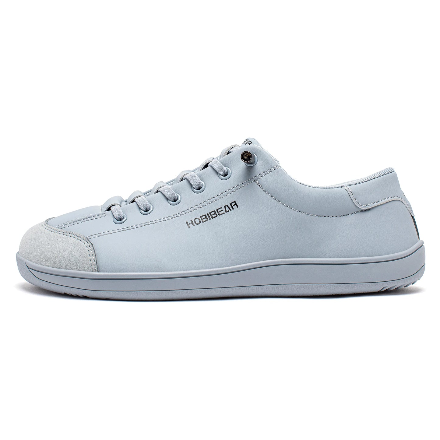 HOBIBEAR Unisex Barefoot Wide Toe Shoes Women Men Artificial Leather Minimalist Sneakers Adjustable Slip On Walking Shoes