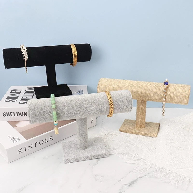 Jilai Flannel Single-layer Bracelet Rack Jewelry Watch Bracelet Rack Display Jewelry Display Rack