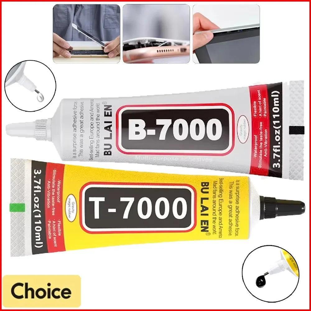 B7000/T7000 Glue Clear Phone Screen Repair Adhesive DIY 15/50/110ML Universal Glass Plastic Manual  Precision Applicator Glue