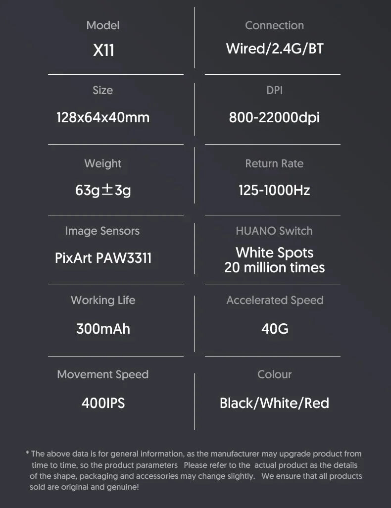 Attack Shark X11 Wireless Bluetooth Triple Mode Mouse Touch Screen Magnetic Charging Dock Ultra Light Macro Gaming Mouse