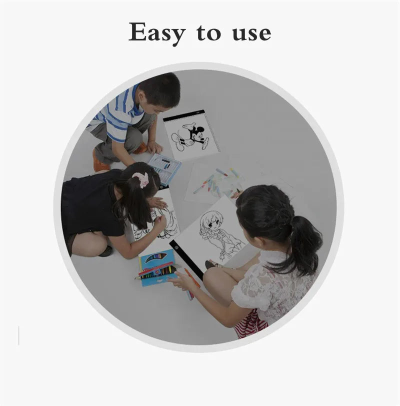 LED Photocopying Table Drawing Board Children's Light-transmitting Copying Table Brightness Adjustable Copy Board Painting Toys - Shoppiline