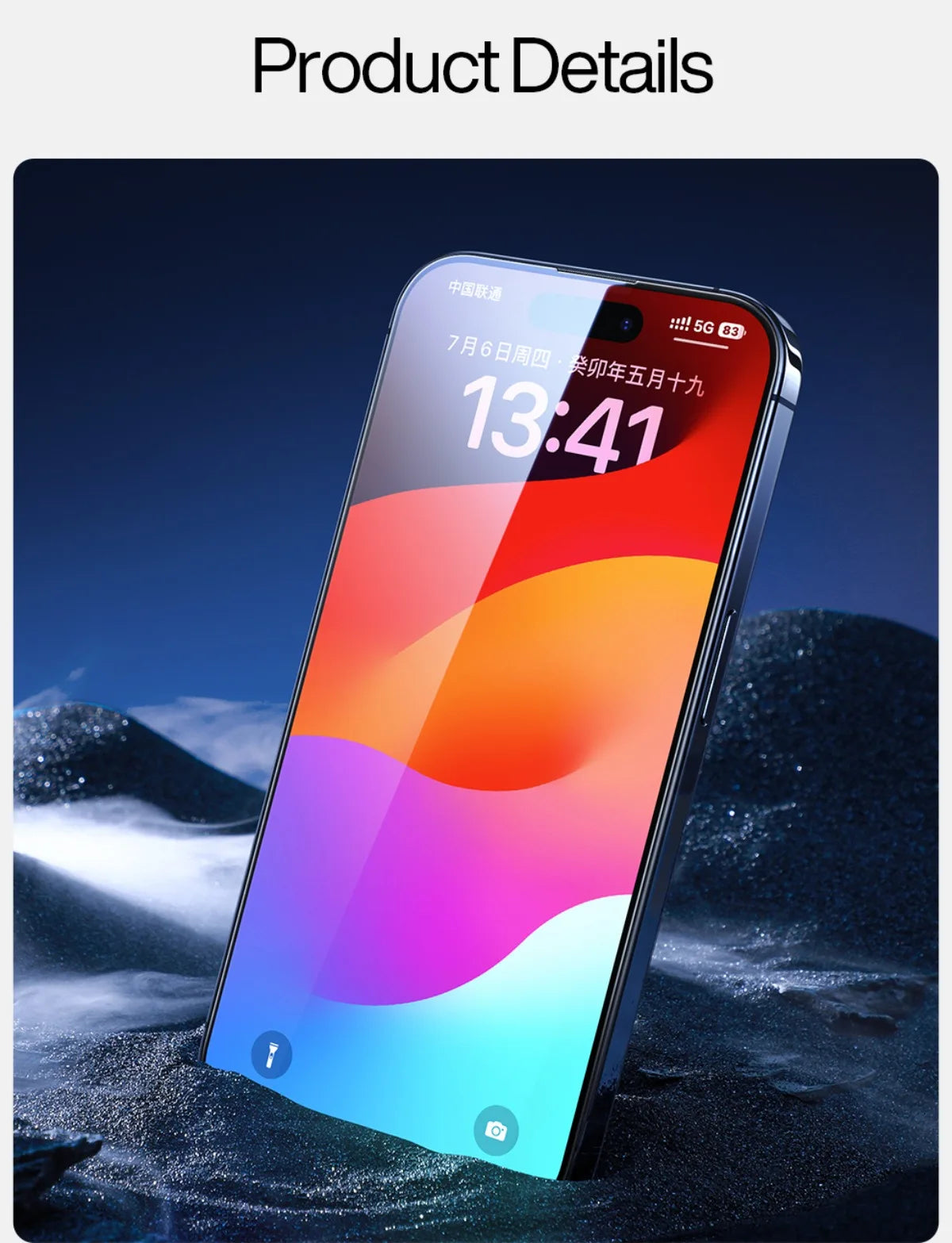 SmartDevil Full Cover Tempered Glass for iPhone 17 17Pro Max 16ProMax 16Pro Screen Protector for iPhone 15Pro HD Anti-blue Light - Shoppiline