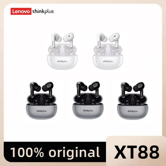 5PCS Original Lenovo XT88 Wireless Bluetooth Headset Ultra Long Standby Battery TWS Sport In-Ear Binaural HD Microphone