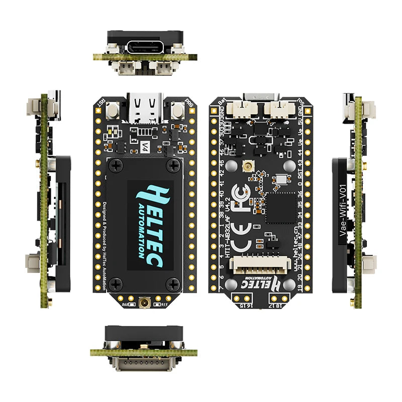 Heltec WiFi LoRa 32 V4 ESP32 SX1262 GPS 0.96 inch OLED Solar Powered Dev-Board WiFi BLE Low Power Type C For Arduino IoT - Shoppiline