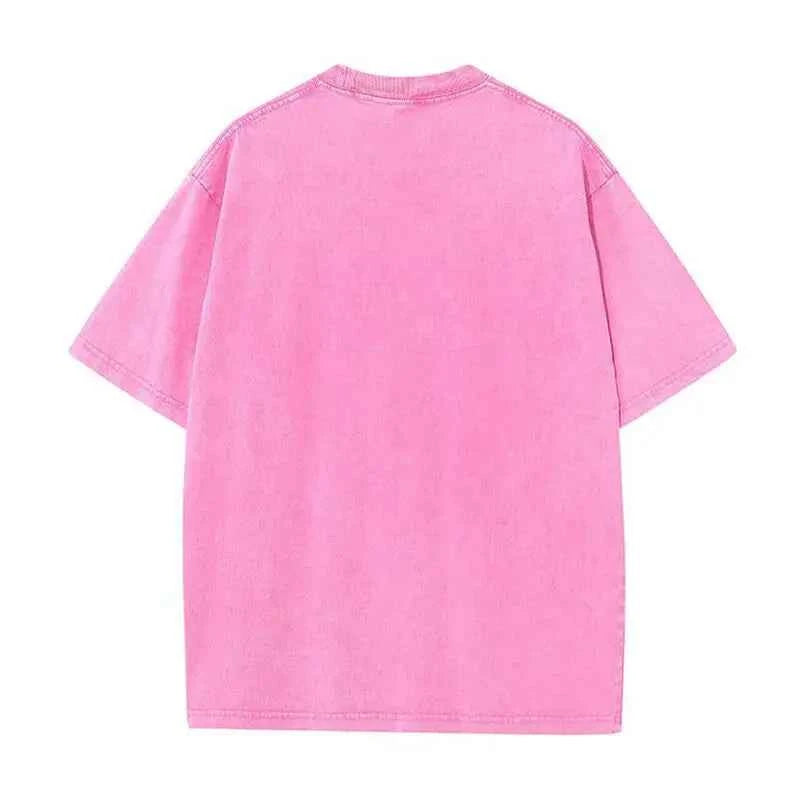 Wonderful Night Skeleton Butterfly Wave Print Womens T-Shirts Fashion Oversized Tops Street Comfortable Clothing Loose Wash Tee