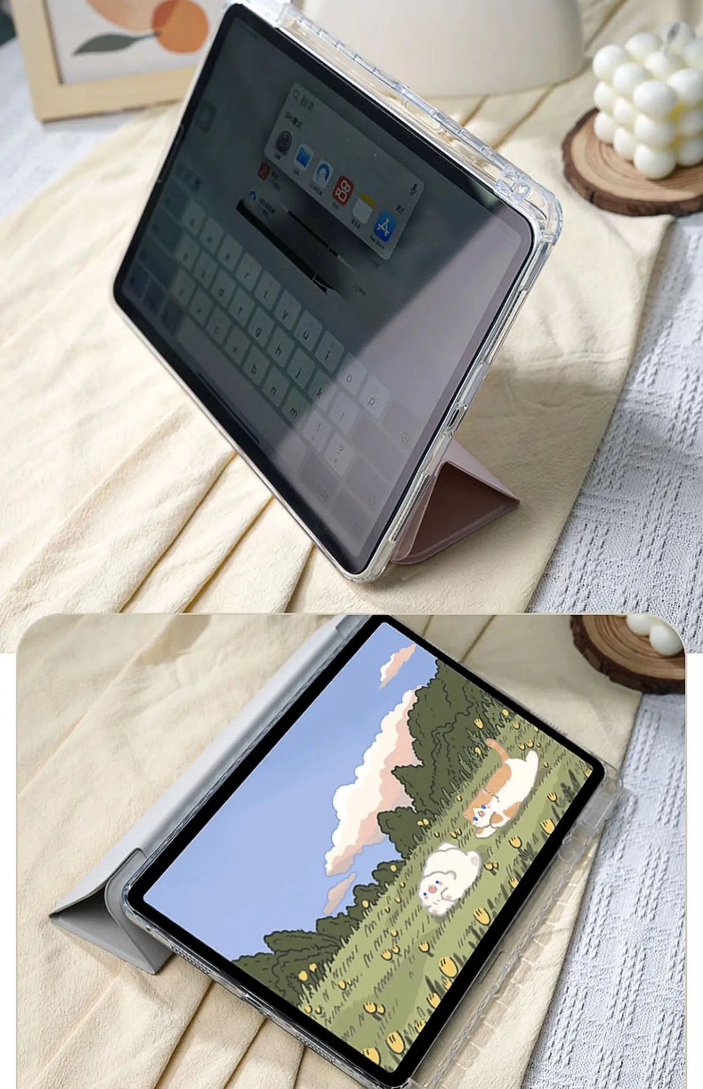 For 2025 iPad Air 11 Case iPad 10th Generation  11th A16  9th Mini6 7 13in iPad Pro11 4 5 10.9in 12.9 M2 M3 M4 M5 Holder Case
