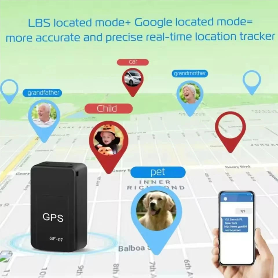 GPS Tracking Device GF07 Mini GPS Tracker Car GPS Position APP Strong Magnetic Anti-lost Alarm Vehicle GPS Locator