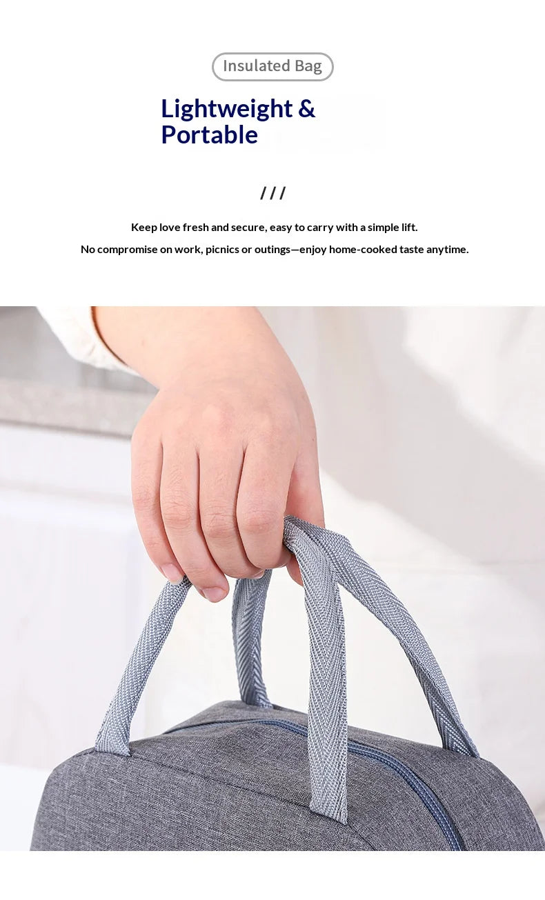 Insulated Lunch Bag Insulation Bento Pack Aluminum Foil Rice Bag Meal Pack Ice Pack Student Bento Lunch Handbag Insulation