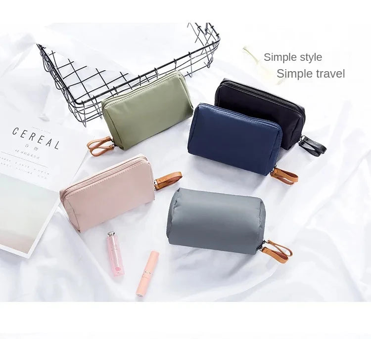2024 Neue Kosmetiktasche für Damen, einfarbig, koreanischer Stil, Make-up-Tasche, Kulturbeutel, wasserdichter Make-up-Organizer, Luxustasche