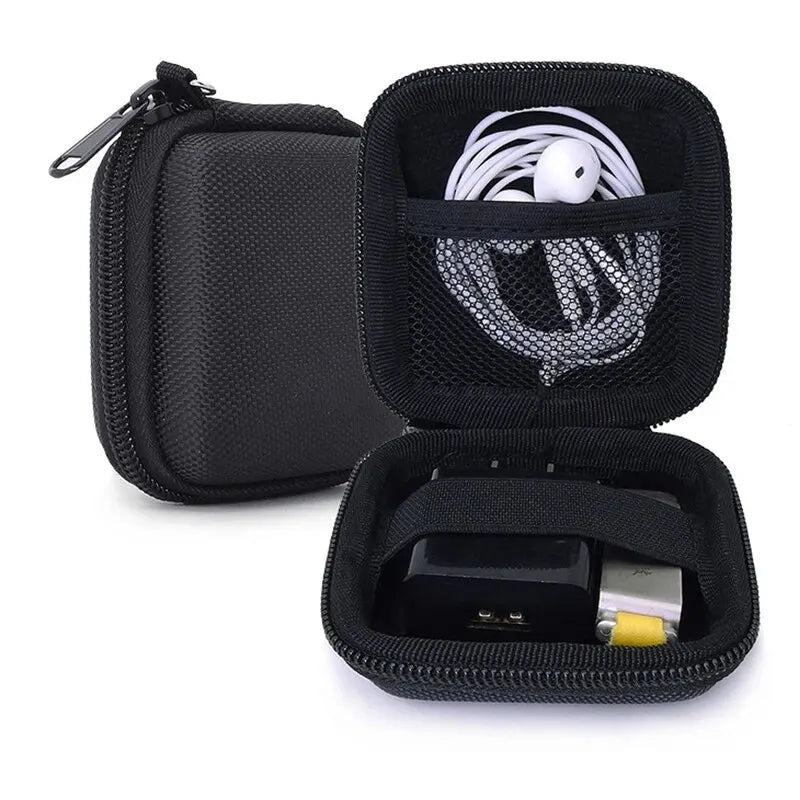 Tragbare Kopfhörer-Aufbewahrungstasche, Datenkabel-Organizer-Tasche, multifunktionale digitale Gadgets-Hülle für Ladegerät, U-Disk, Schutzhülle