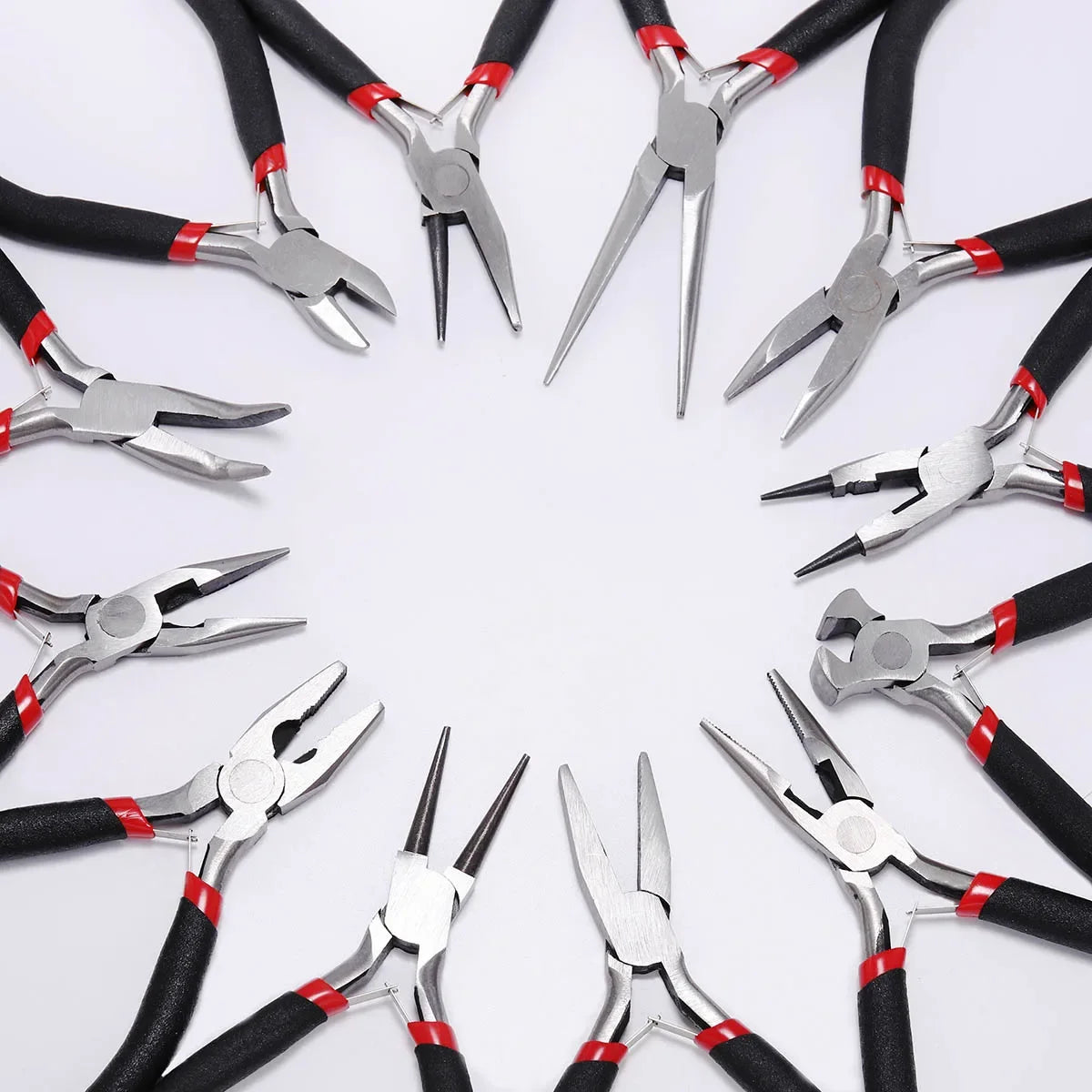 Ferronickel Carbon-Hardened Steel Round Nose End Cutting Jewelry Pliers Tools DIY Equipment Pliers Fit Handcraft Beadwork Repair