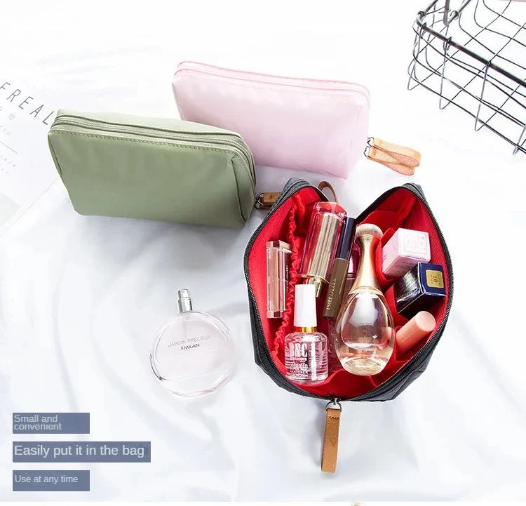 2024 Neue Kosmetiktasche für Damen, einfarbig, koreanischer Stil, Make-up-Tasche, Kulturbeutel, wasserdichter Make-up-Organizer, Luxustasche