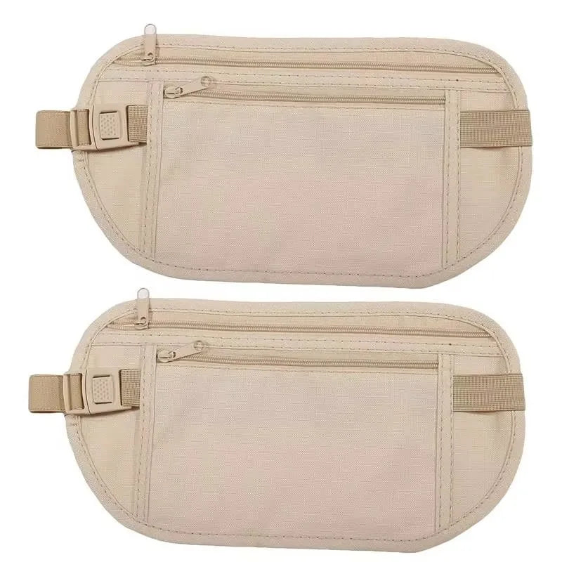 1/2pcs Sport Running Wais Bag Invisible Travel Waist Packs Pouch For Passport Money Belt Bag Hidden Security Wallet Gift Pack