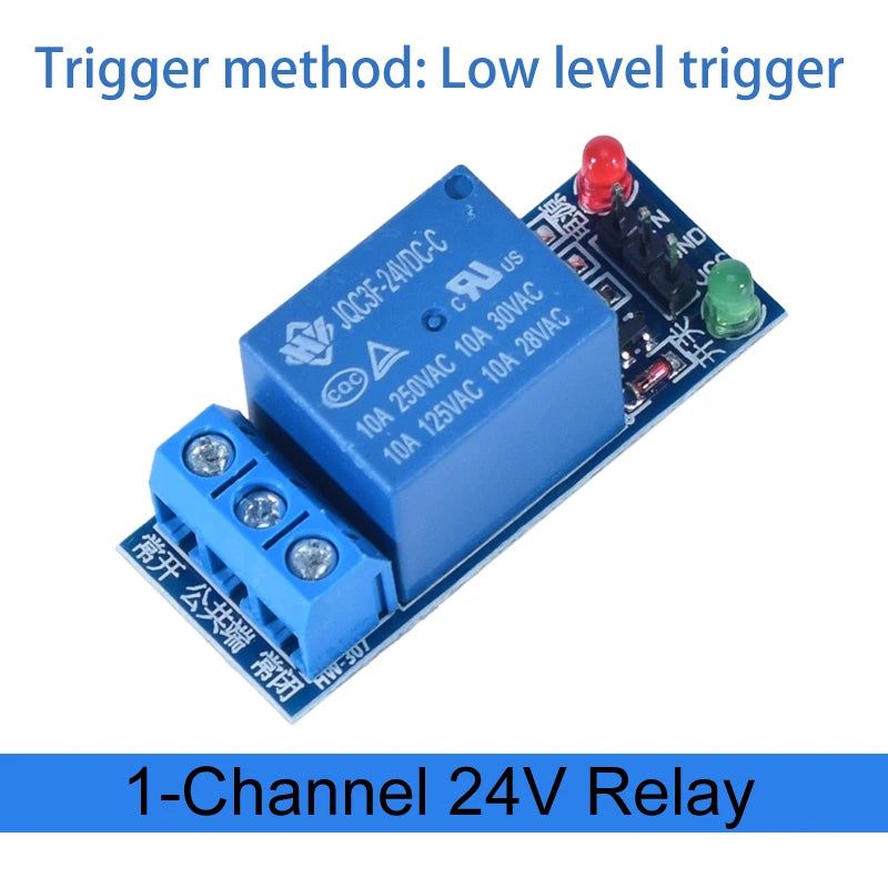 Module de relais 1, 2, 4, 6, 8 canaux DC 5V 12V 24V avec optocoupleur / déclencheur de niveau haut et bas pour Arduino Raspberry