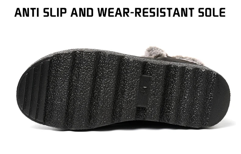 Winter Women Boots Waterproof Snow Boots Plus Size Casual Platform Ankel Boots Warm Fur Women Shoes Antislip Fashion Cotton Shoe